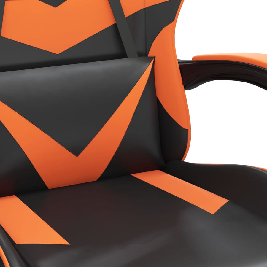 Gamestoel Kunstleer 1 Zwart en oranje