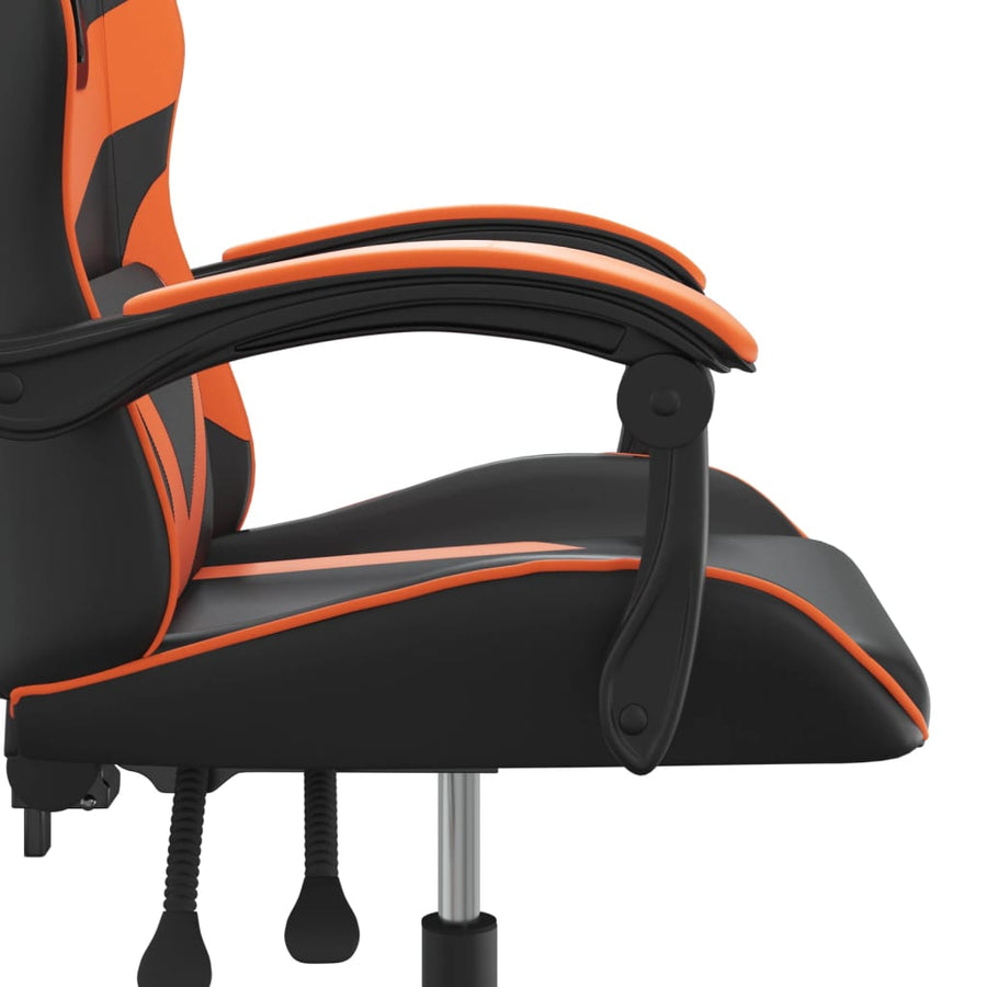 Gamestoel Kunstleer 1 Zwart en oranje