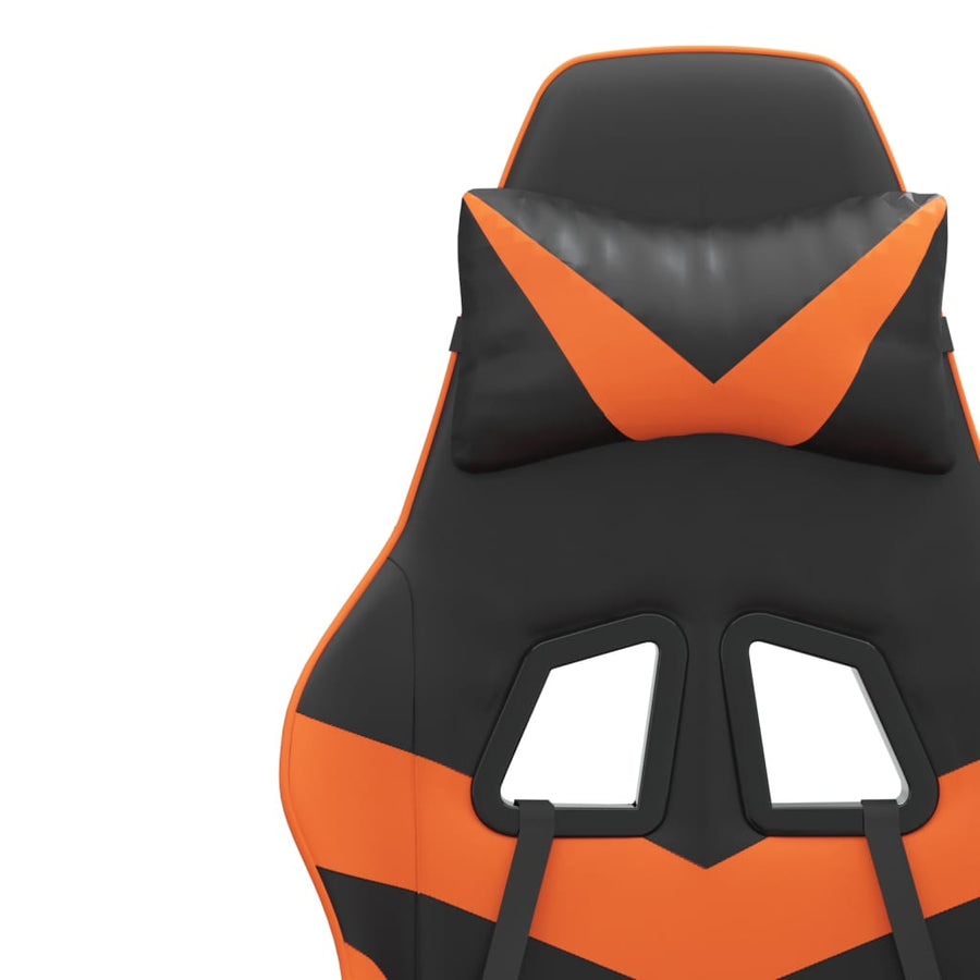 Gamestoel Kunstleer 1 Zwart en oranje