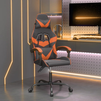 Gamestoel Kunstleer 1 Zwart en oranje