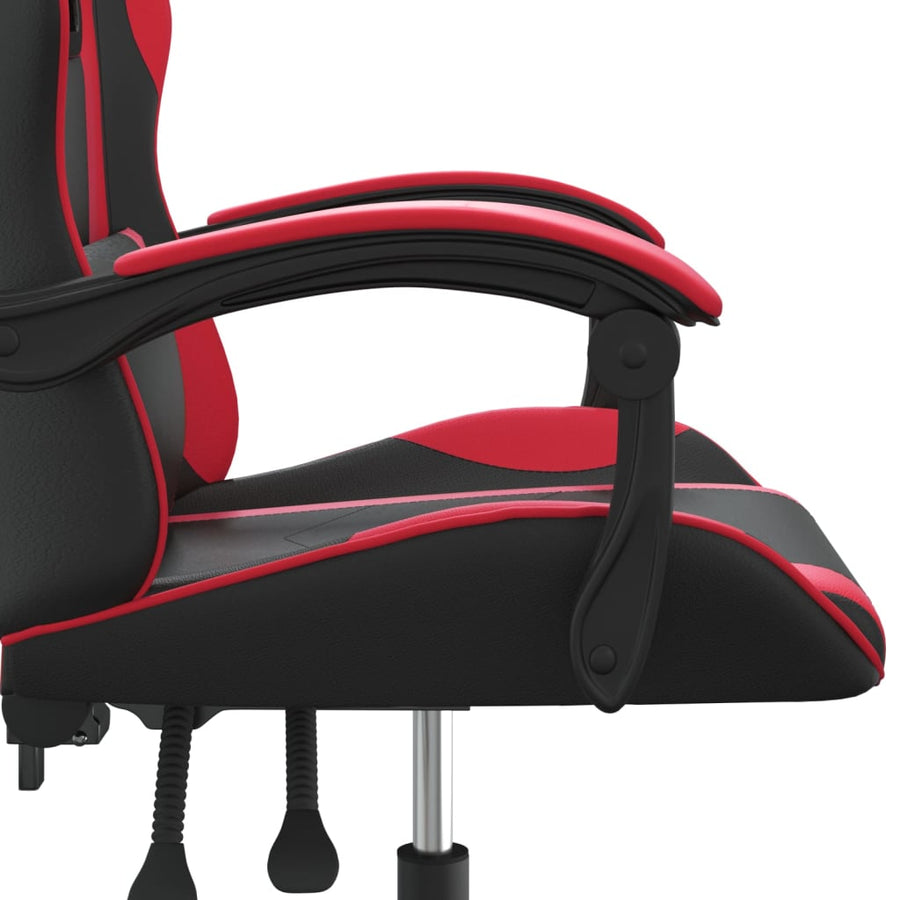Gamestoel Kunstleer Zwart En Rood Zonder voetensteun