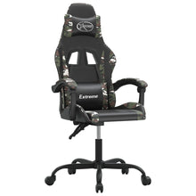 Gamestoel Kunstleer 1 Zwart en camouflage