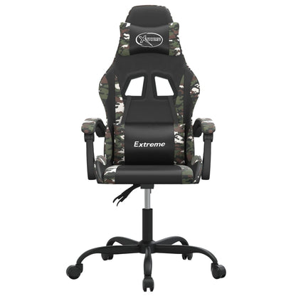 Gamestoel Kunstleer 1 Zwart en camouflage