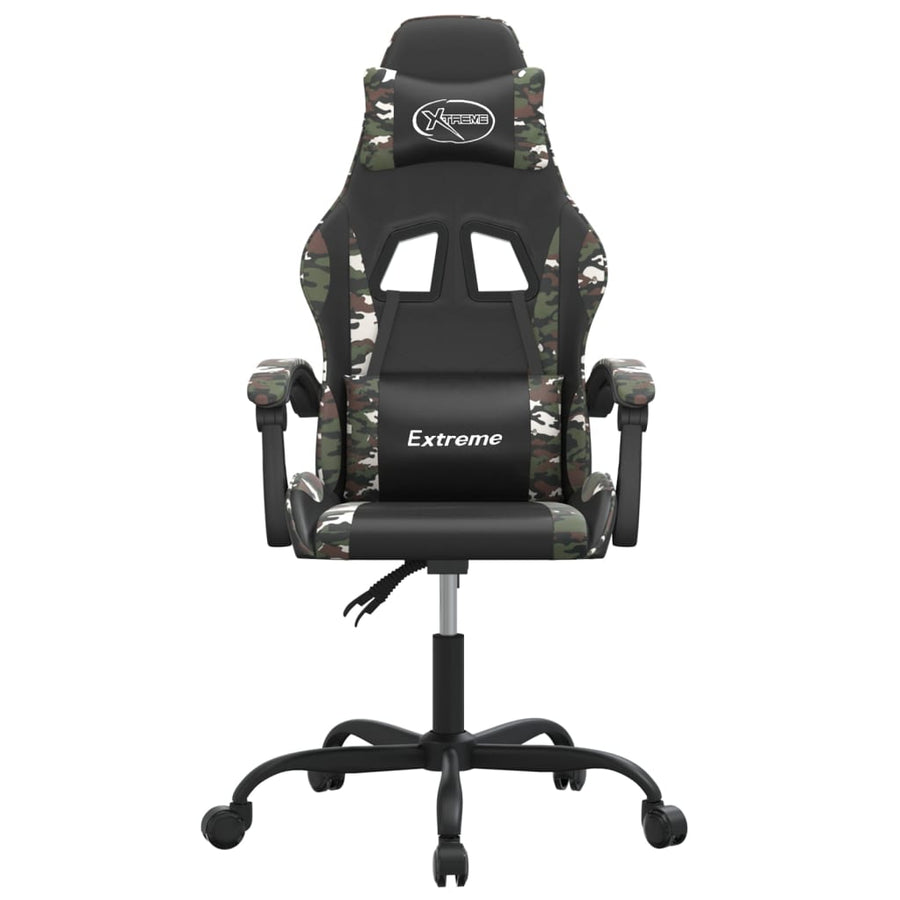 Gamestoel Kunstleer 1 Zwart en camouflage