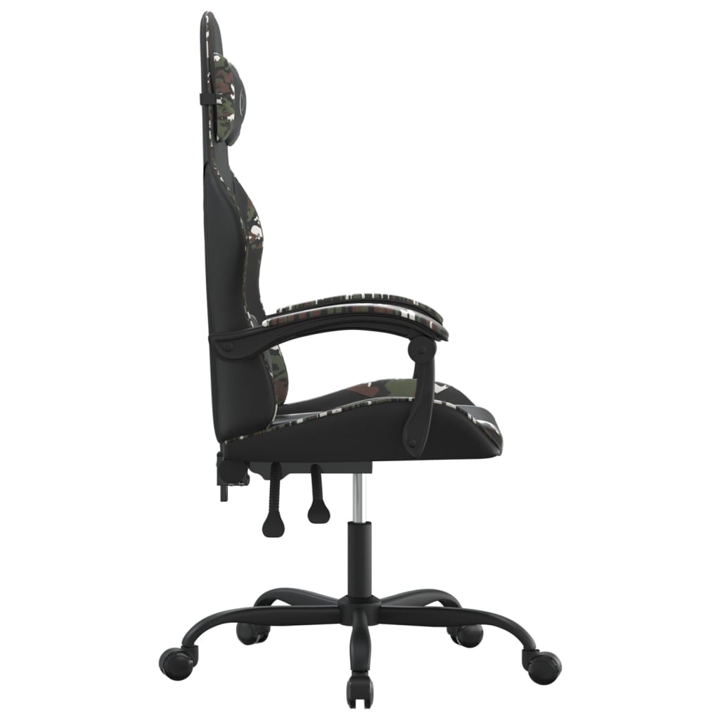 Gamestoel Kunstleer 1 Zwart en camouflage