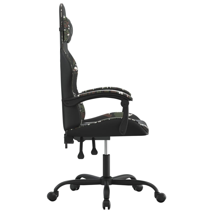 Gamestoel Kunstleer 1 Zwart en camouflage