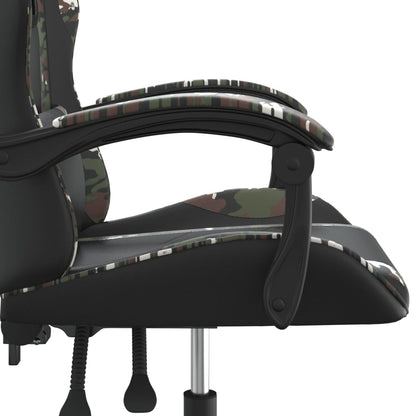 Gamestoel Kunstleer 1 Zwart en camouflage