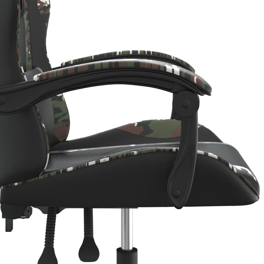 Gamestoel Kunstleer 1 Zwart en camouflage