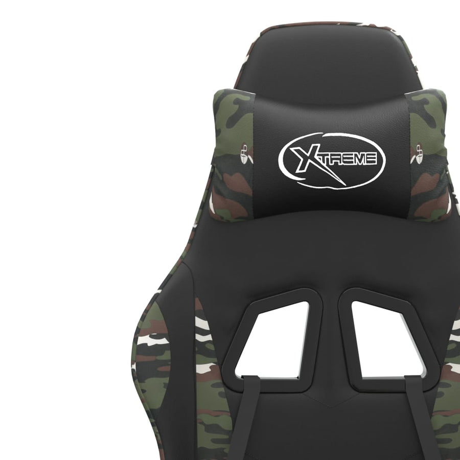 Gamestoel Kunstleer 1 Zwart en camouflage