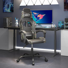 Gamestoel Kunstleer 1 Zwart en camouflage