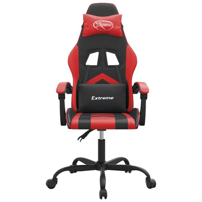 Gamestoel Kunstleer Zwart En Rood Zonder voetensteun