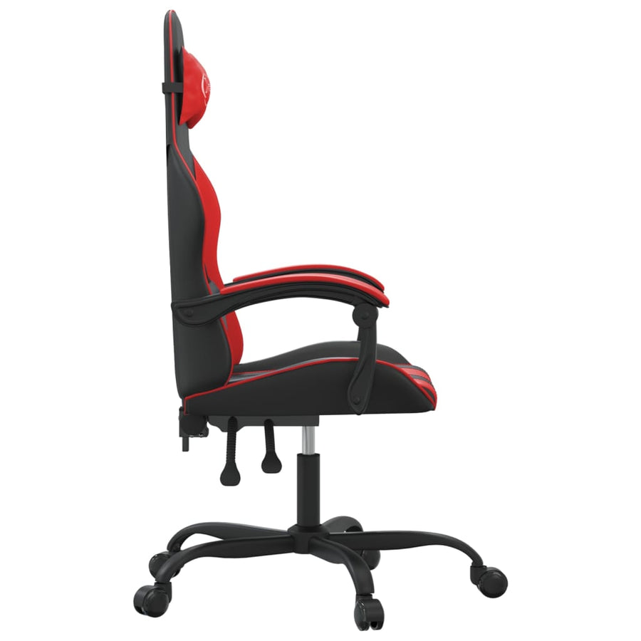 Gamestoel Kunstleer Zwart En Rood Zonder voetensteun
