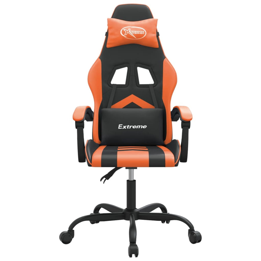 Gamestoel Kunstleer 1 Zwart en oranje