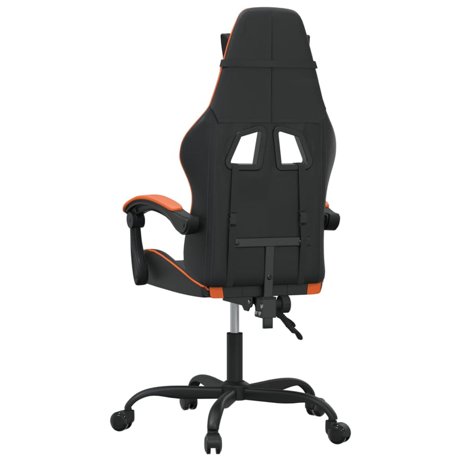 Gamestoel Kunstleer 1 Zwart en oranje