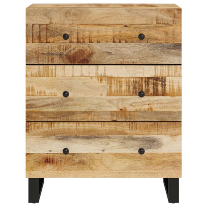 Dressoirs 2 st 60x33x75 cm ruw mangohout
