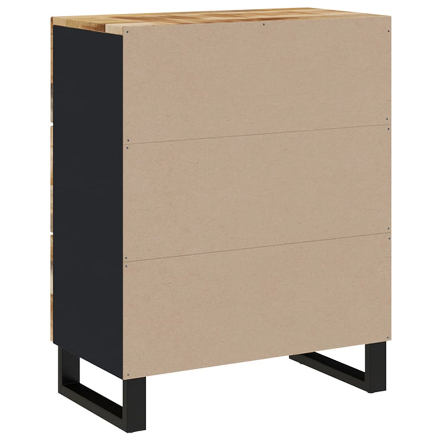 Dressoirs 2 st 60x33x75 cm ruw mangohout