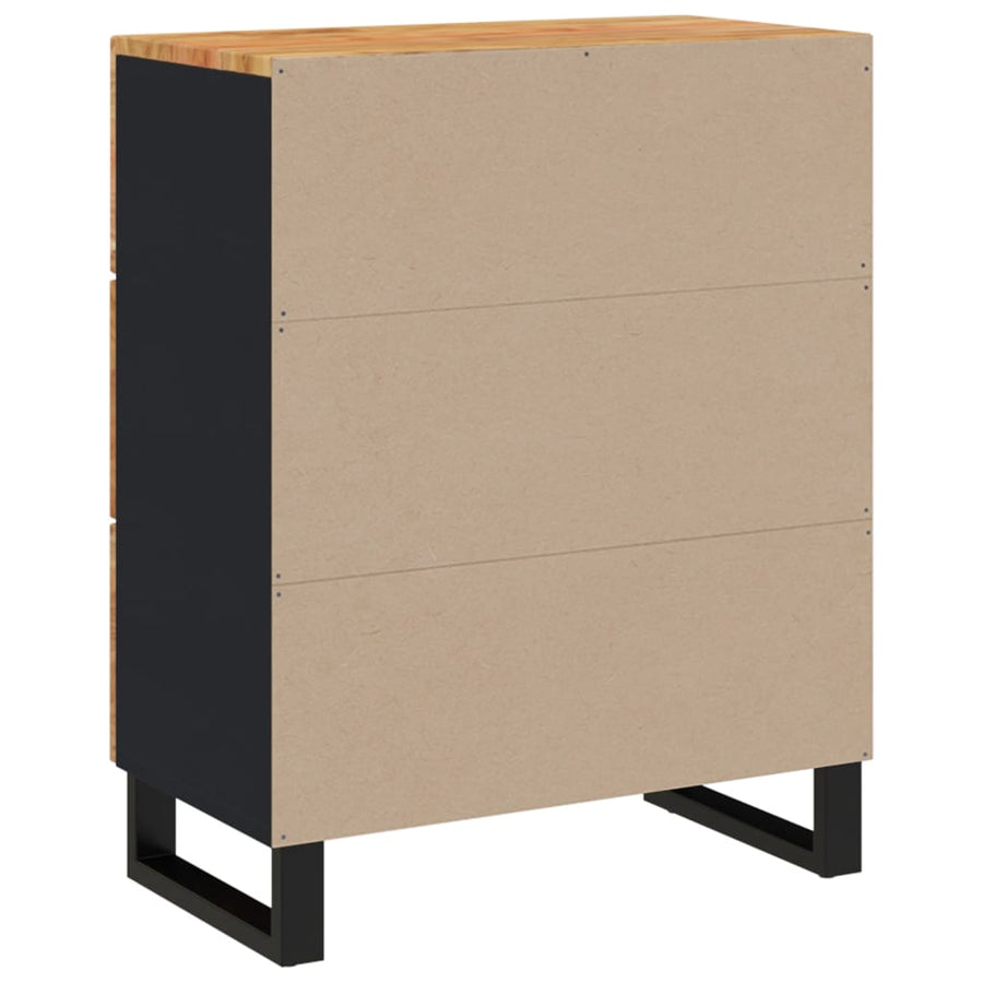 Dressoirs 2 st 60x33x75 cm massief acaciahout