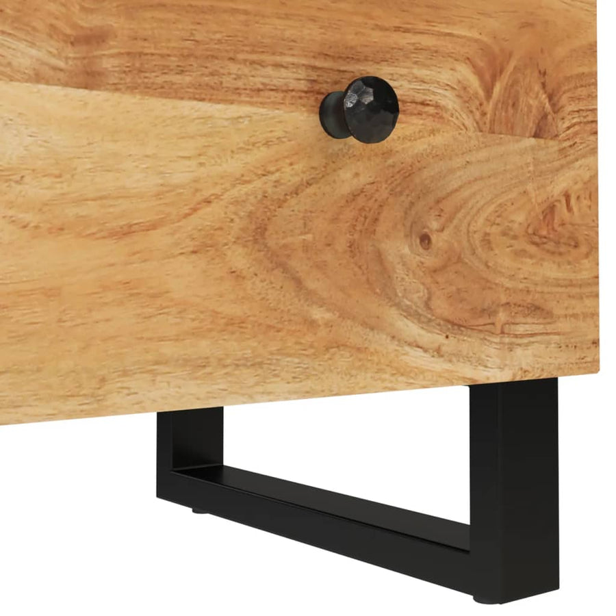 Dressoirs 2 st 60x33x75 cm massief acaciahout