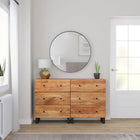 Dressoir 60x33x75 cm massief acaciahout bruin (2 stuks)
