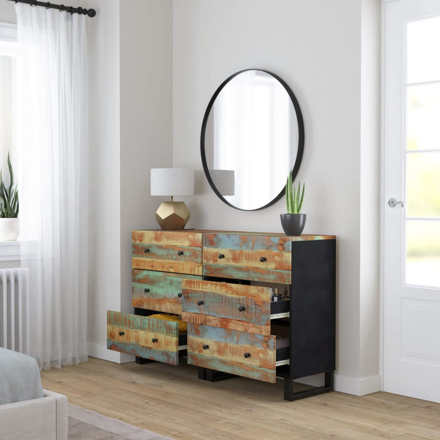 Dressoirs 2 st 60x33x75 cm massief gerecycled hout