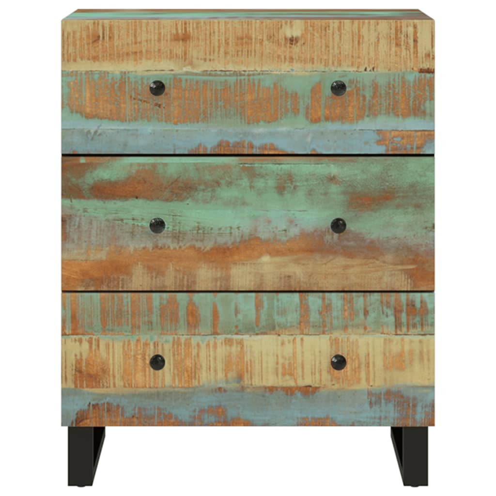 Dressoirs 2 st 60x33x75 cm massief gerecycled hout