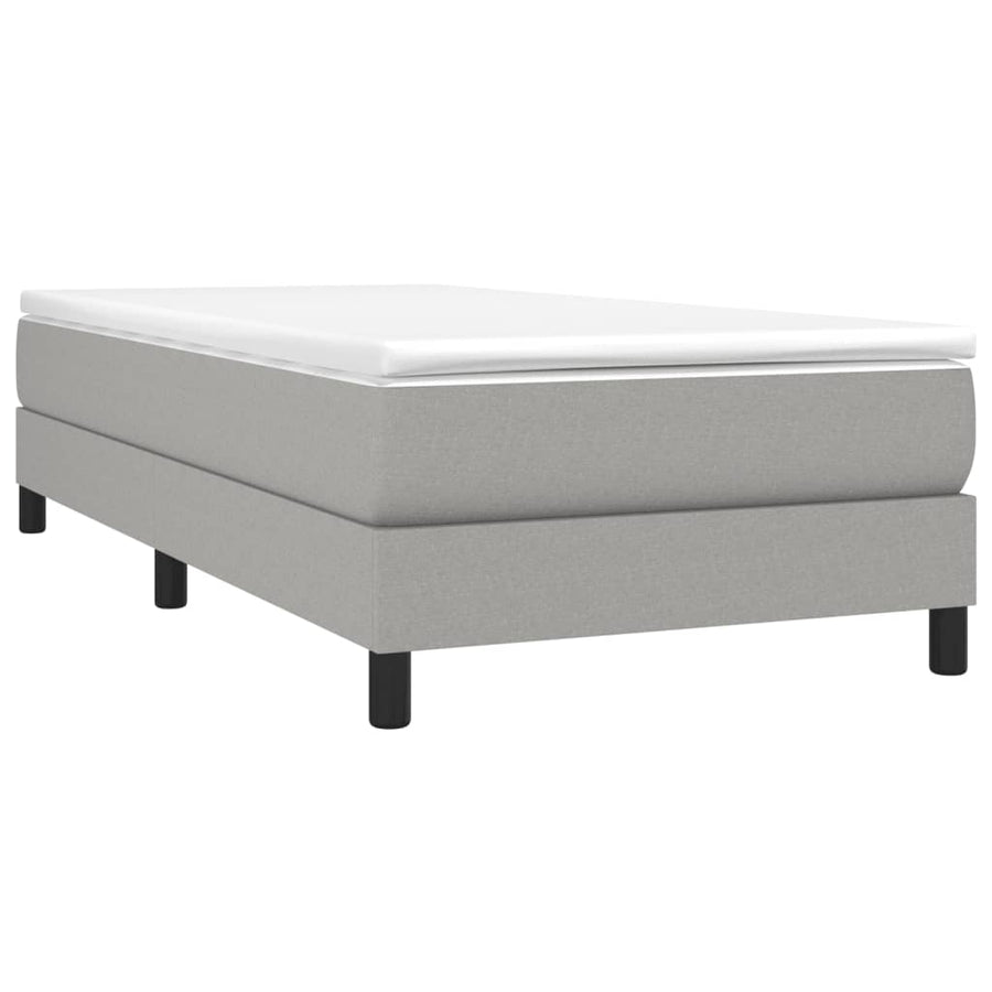 Boxspringframe Stof Lichtgrijs 80 x 200 cm 25 cm