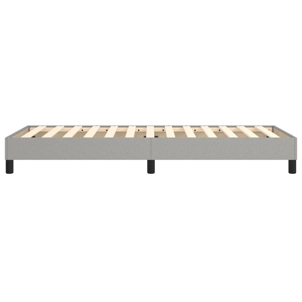 Boxspringframe Stof Lichtgrijs 80 x 200 cm 25 cm