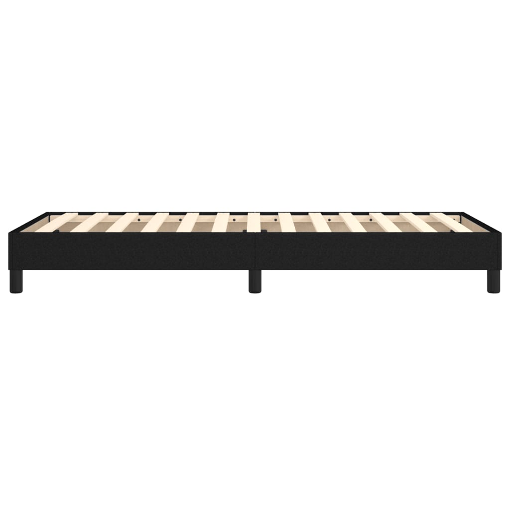 Boxspringframe stof zwart 80x200 cm 80 x 200 cm 25 cm