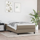 Boxspring bed 80x200 cm stof taupe
