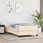 Boxspring bed 80x200 cm stof crème