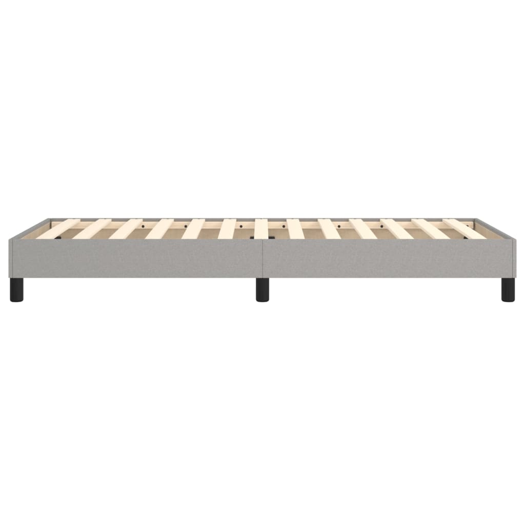 Boxspringframe Stof Lichtgrijs 90 x 190 cm 25 cm