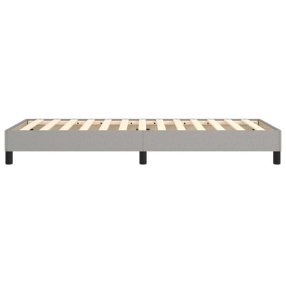 Boxspringframe Stof Lichtgrijs 90 x 190 cm 25 cm