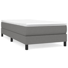 Boxspringframe Stof Donkergrijs 90 x 190 cm 25 cm