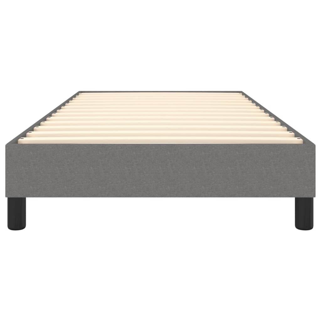 Boxspringframe Stof Donkergrijs 90 x 190 cm 25 cm