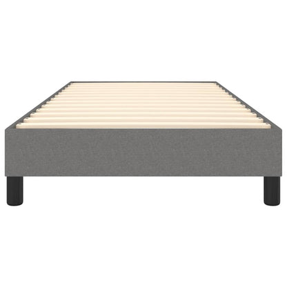 Boxspringframe Stof Donkergrijs 90 x 190 cm 25 cm