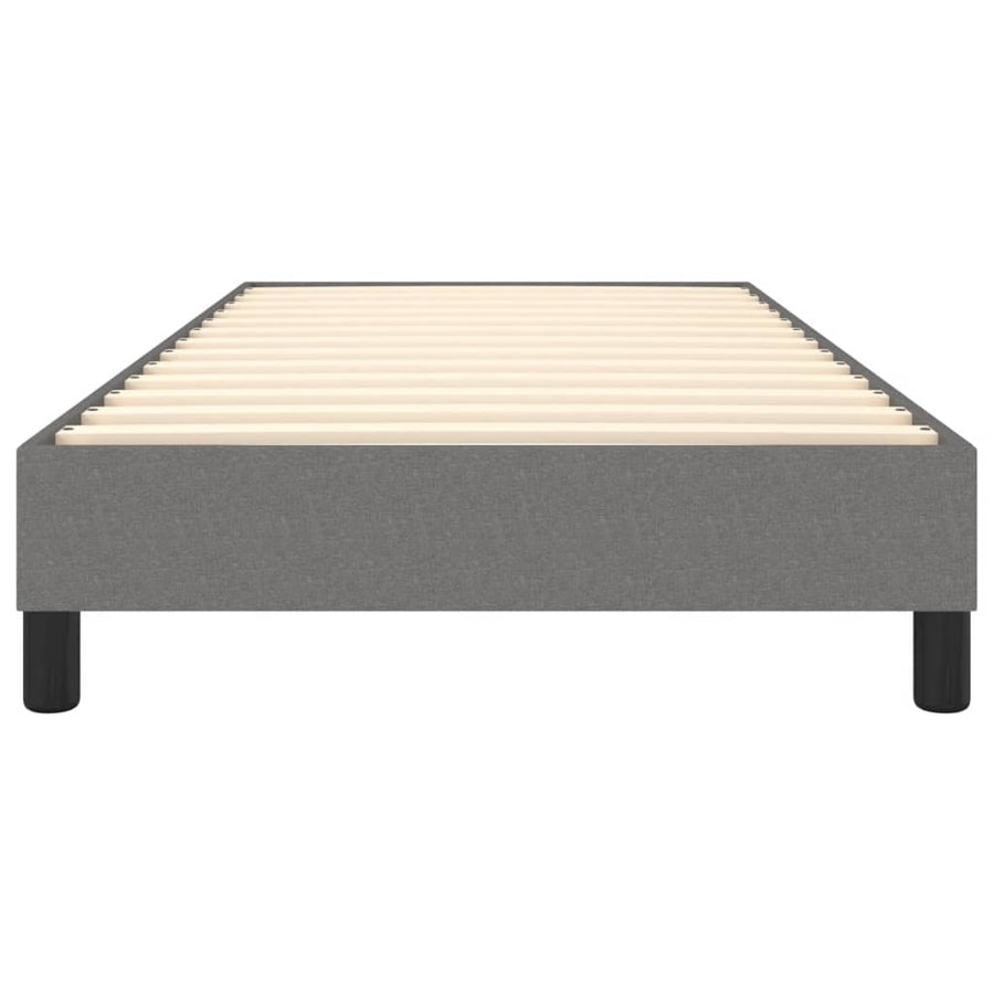 Boxspringframe Stof Donkergrijs 90 x 190 cm 25 cm