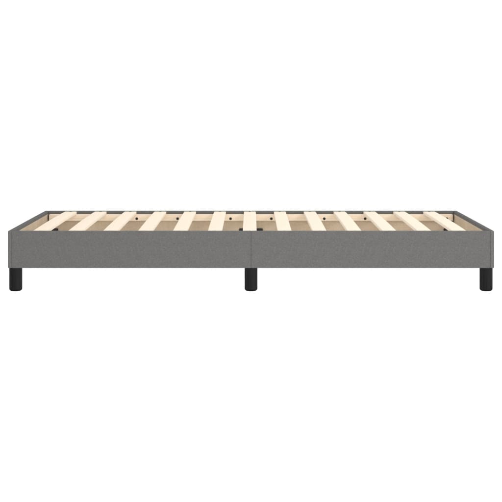 Boxspringframe Stof Donkergrijs 90 x 190 cm 25 cm