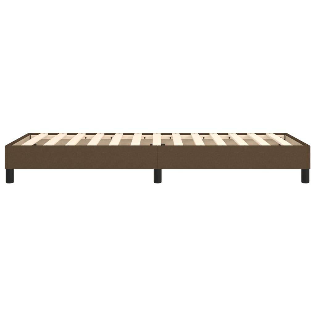 Boxspringframe Stof Donkerbruin 90 x 190 cm 25 cm