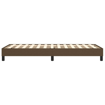 Boxspringframe Stof Donkerbruin 90 x 190 cm 25 cm