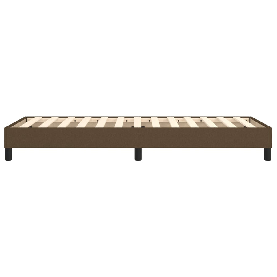 Boxspringframe Stof Donkerbruin 90 x 190 cm 25 cm