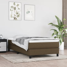 Boxspringframe Stof Donkerbruin 90 x 190 cm 25 cm