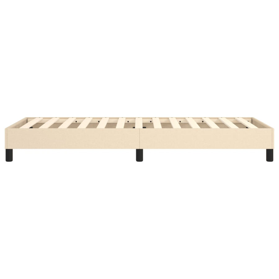 Boxspringframe Stof Kleurig Crème 90 x 190 cm 25 cm