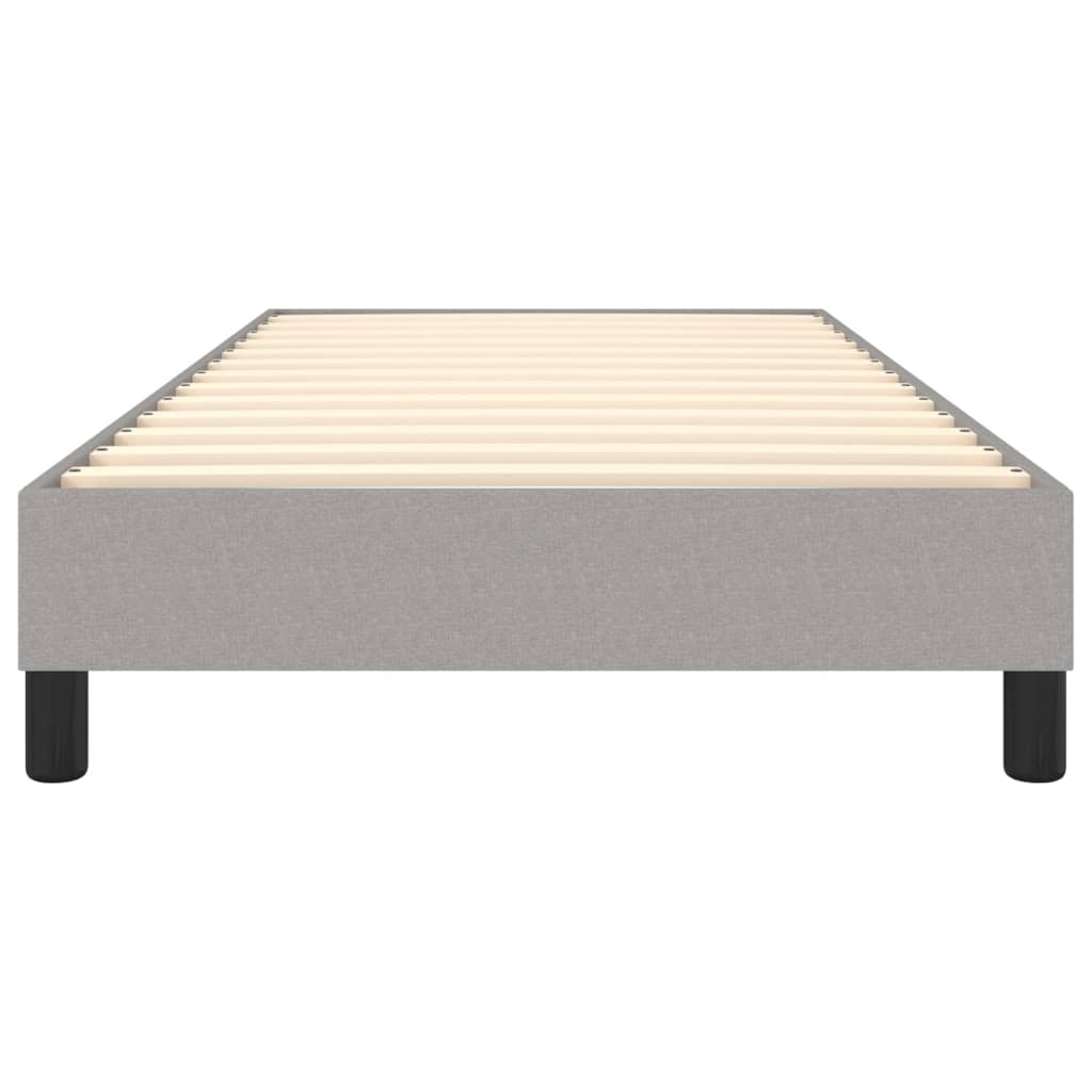 Boxspringframe Stof Lichtgrijs 90 x 200 cm 25 cm
