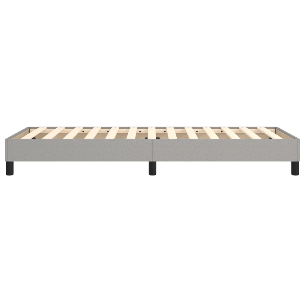 Boxspringframe Stof Lichtgrijs 90 x 200 cm 25 cm