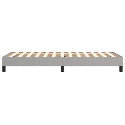 Boxspringframe Stof Lichtgrijs 90 x 200 cm 25 cm