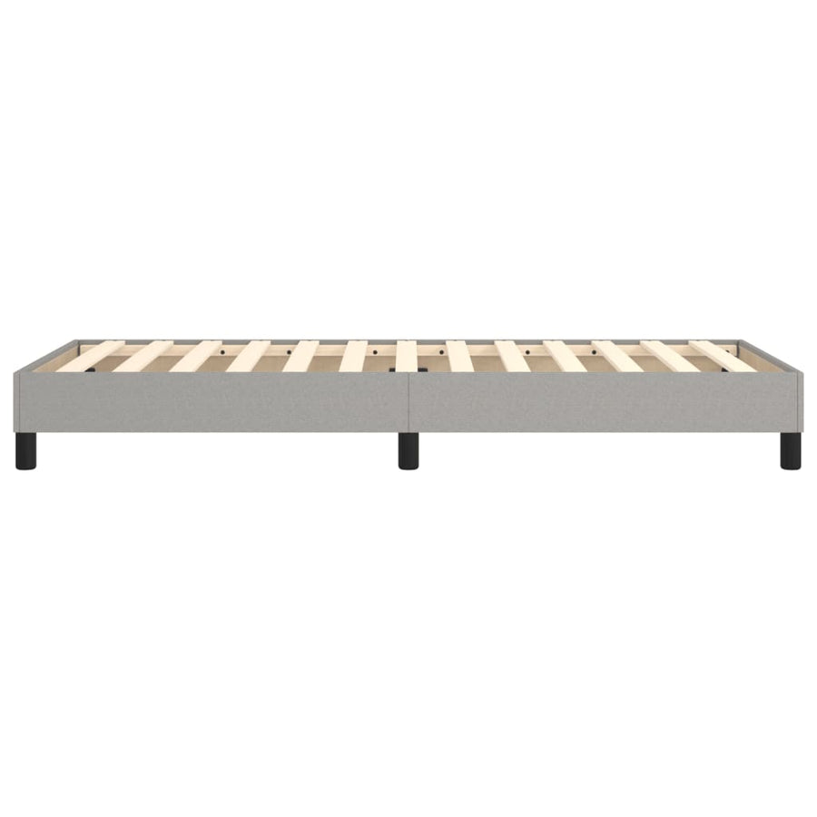 Boxspringframe Stof Lichtgrijs 90 x 200 cm 25 cm