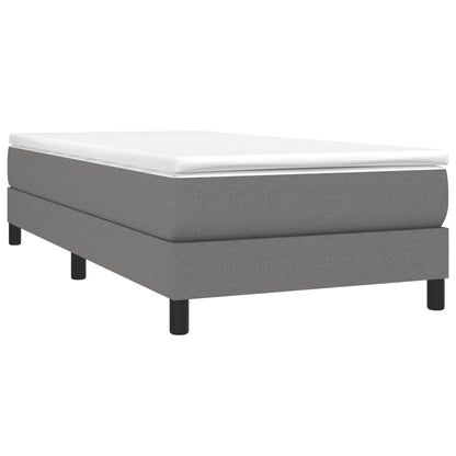 Boxspringframe Stof Donkergrijs 90 x 200 cm 25 cm