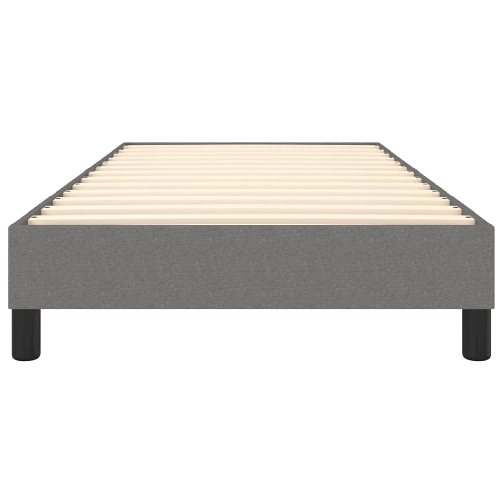 Boxspringframe Stof Donkergrijs 90 x 200 cm 25 cm