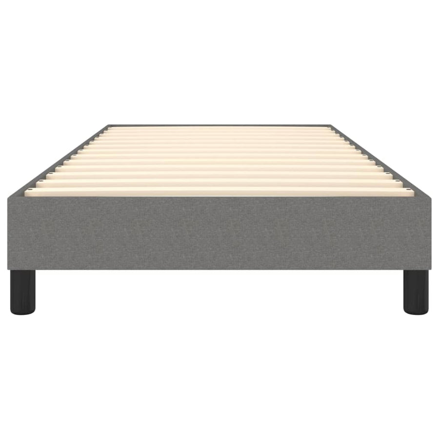Boxspringframe Stof Donkergrijs 90 x 200 cm 25 cm