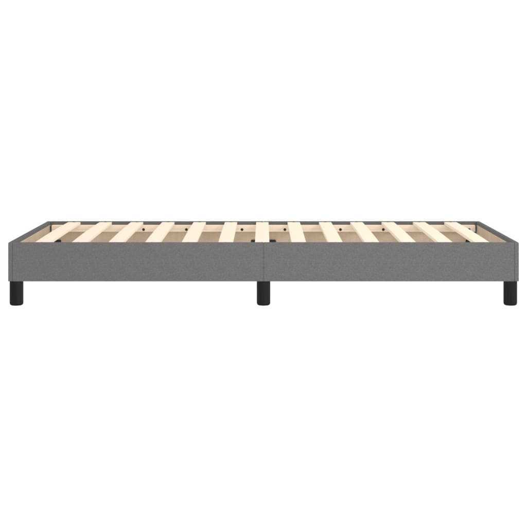 Boxspringframe Stof Donkergrijs 90 x 200 cm 25 cm